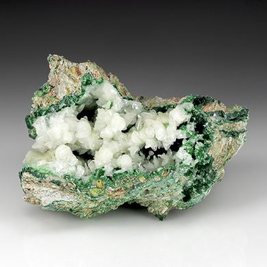 Cerussite with Malachite