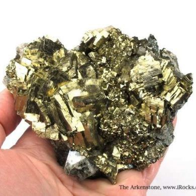 Pyrite on Arsenopyrite