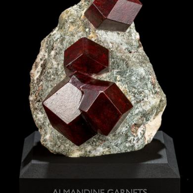 Almandine Garnets on Matrix from Austria