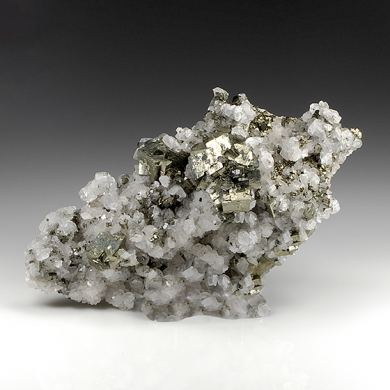 Arsenopyrite with Pyrite, Calcite