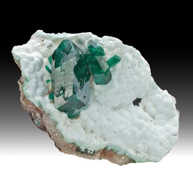 Dioptase with Chrysocolla