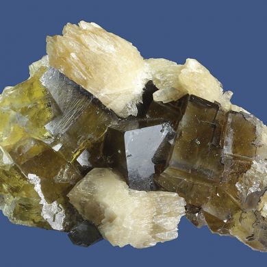 Fluorite with Calcite (Strontian?)