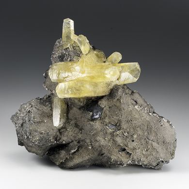 Calcite with Galena