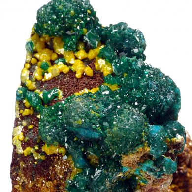 Dioptase, mimetite
