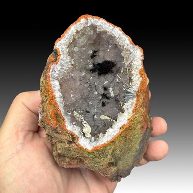 Goethite with Quartz, Quartz after Anhydrite