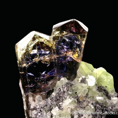 Tanzanite with Diopside