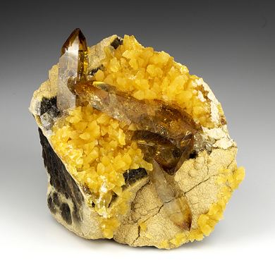 Barite with Calcite