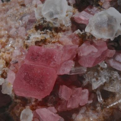 Rhodochrosite with Fluorite, Quartz etc