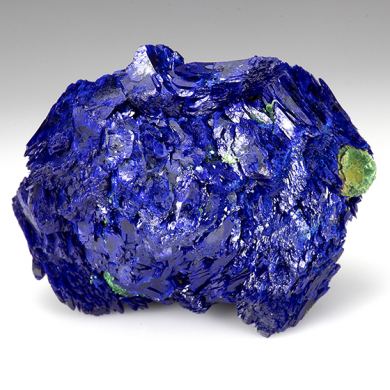 Azurite with Malachite