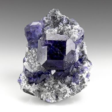 Fluorite with Quartz