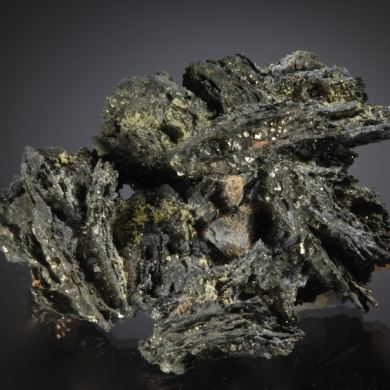 Pyrrhotite replaced by Pyrite and or Chalcopyrite