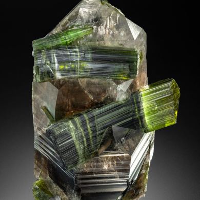 Tourmaline on Quartz
