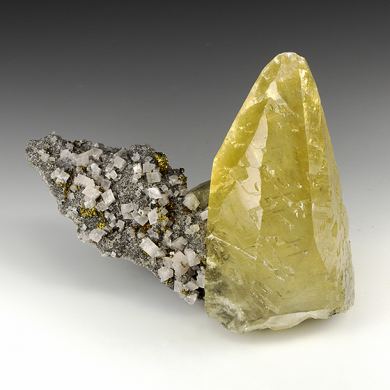 Calcite with Dolomite, Chalcopyrite