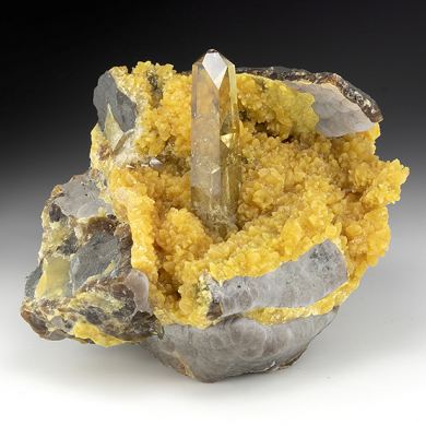 Barite with Calcite