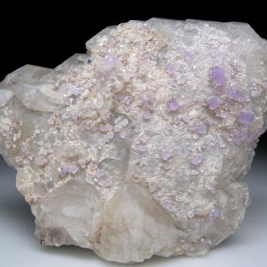 Apatite on Quartz