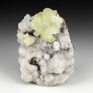 Adamite with Calcite