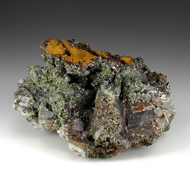 Smithsonite with Fluorite, Calcite