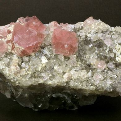 Fluorite on Quartz