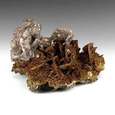 Wulfenite with Calcite
