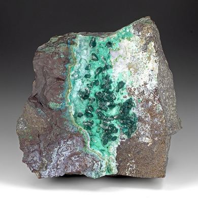 Dioptase with Chrysocolla