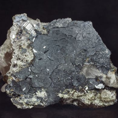 Hematite with Quartz (variety smoky)