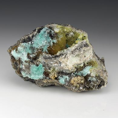 Aurichalcite with Smithsonite