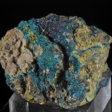 Caledonite, Linarite, Anglesite and Galena