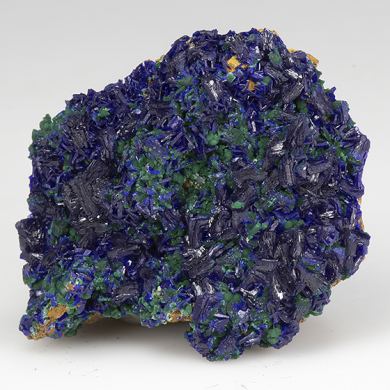Azurite with Malachite