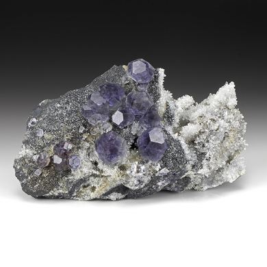 Fluorite with Quartz