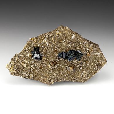 Lazulite with Siderite, Quartz