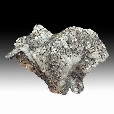 Quartz with Sphalerite, Galena on Fluorite