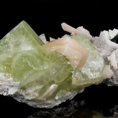 Fluorapophyllite With Stilbite