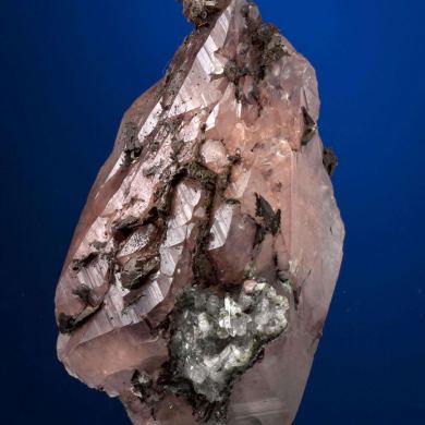 Calcite Included With Copper, With Copper & Quartz