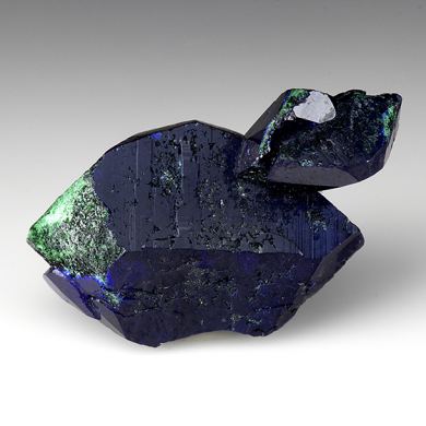 Azurite with Malachite