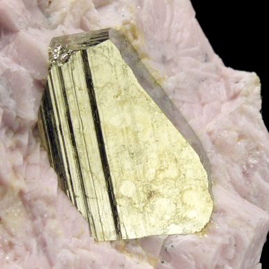 Pyrite, rhodochrosite