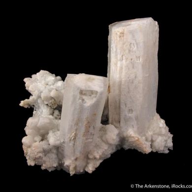 Microcline with Beryl var. Aquamarine