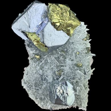 Galena, chalcopyrite, quartz