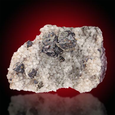 Sphalerite  on Amethyst