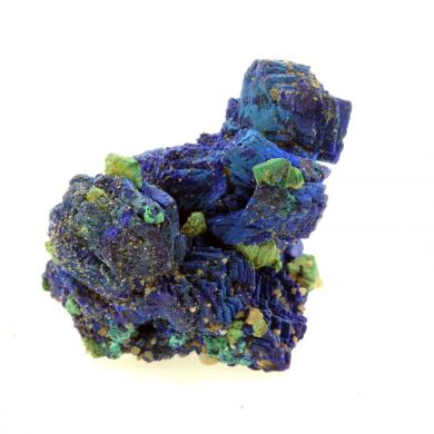 Chessylite ( Azurite ) + Cuprite.