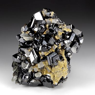 Cassiterite with Quartz, Siderite