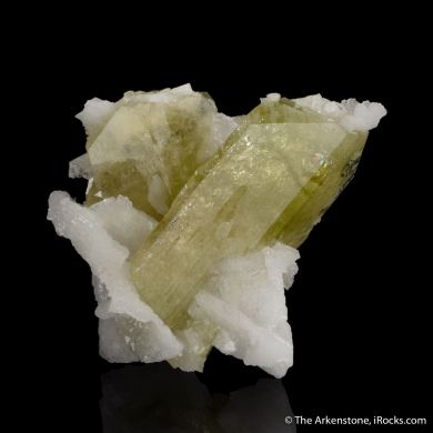 Brazilianite on Albite