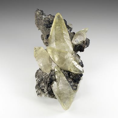 Calcite with Galena, Dolomite