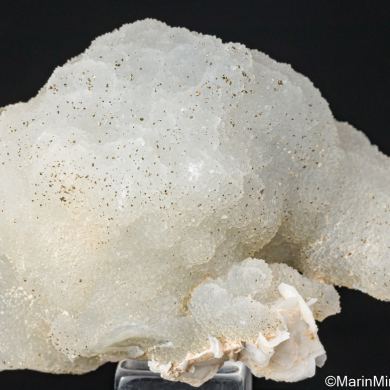 Quartz cast with Calcite, Pyrite