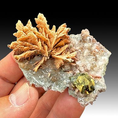 Barite with Chalcopyrite, Quartz, Calcite (912)