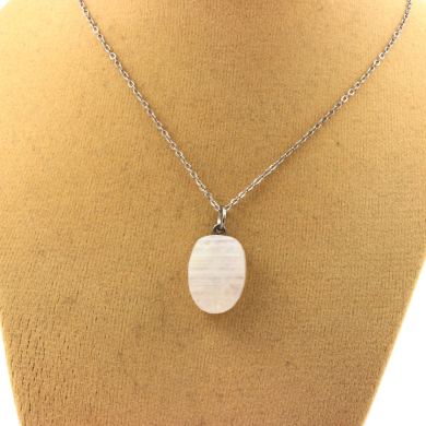 Raw Moonstone Necklace. 13.65 ct.