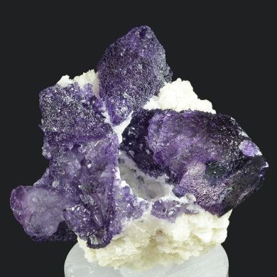 Fluorite (etched corners) on Barite