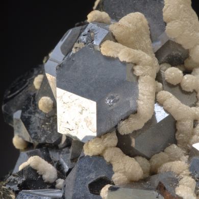 Galena with Dolomite and Sphalerite