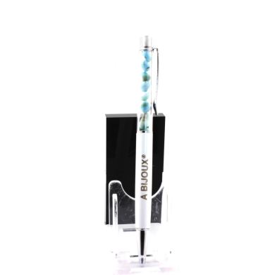 Raw Larimar mineral pen Dominican Republic.