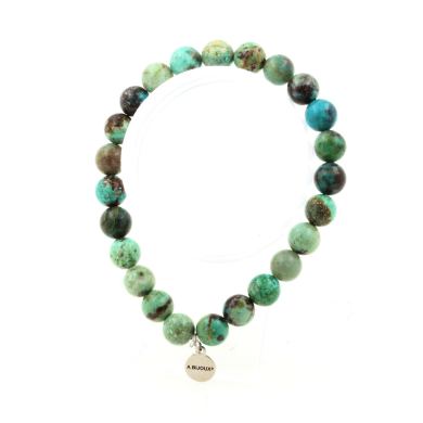 Chrysocolla from Namibia Bracelet 8 mm Beads. 7A quality.
