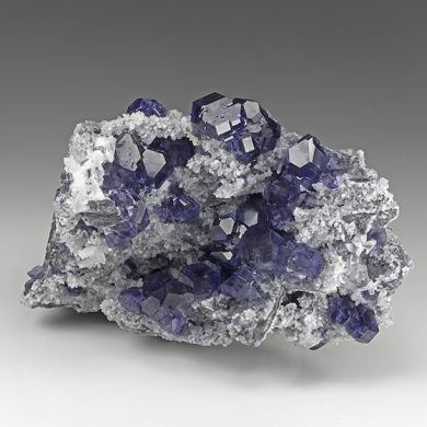 Fluorite with Quartz